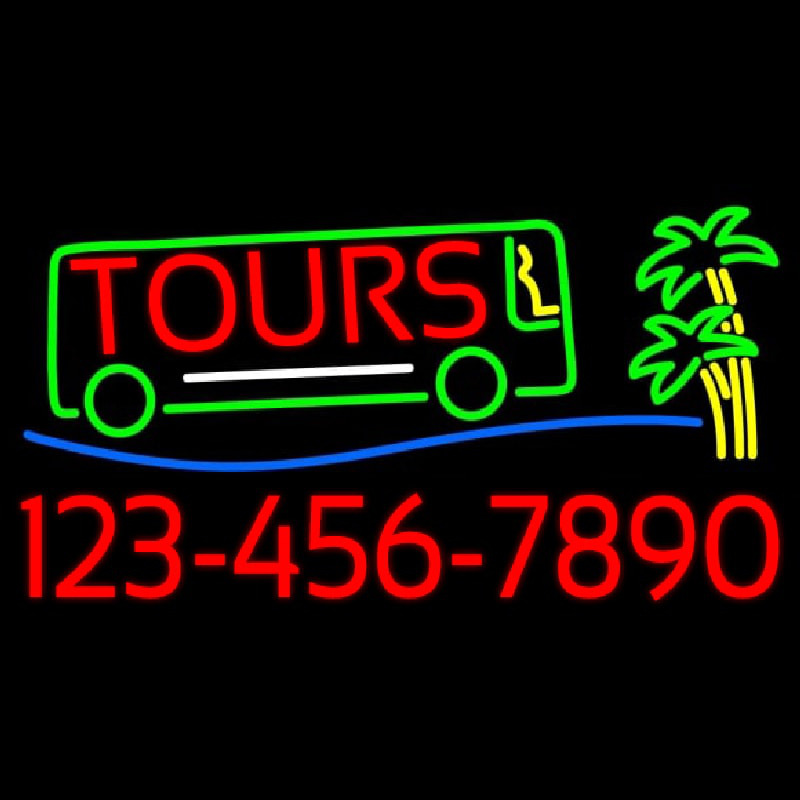 Tours With Phone Number Neonkyltti