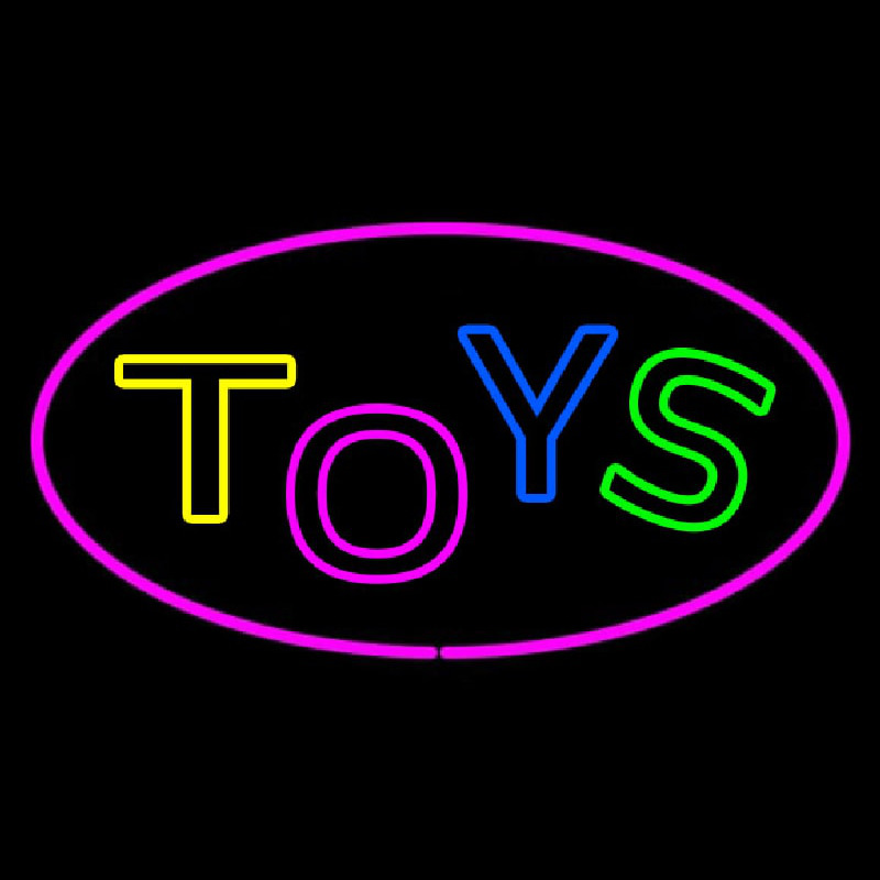 Toys Oval Purple Neonkyltti