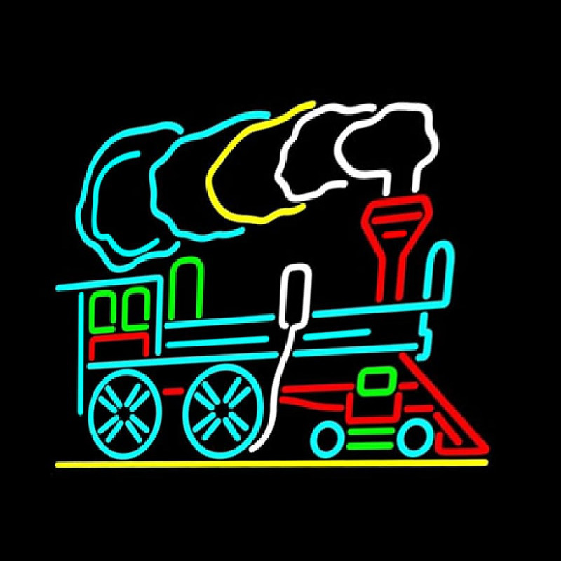 Train Logo Neonkyltti
