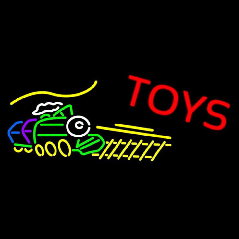 Train Toys Neonkyltti