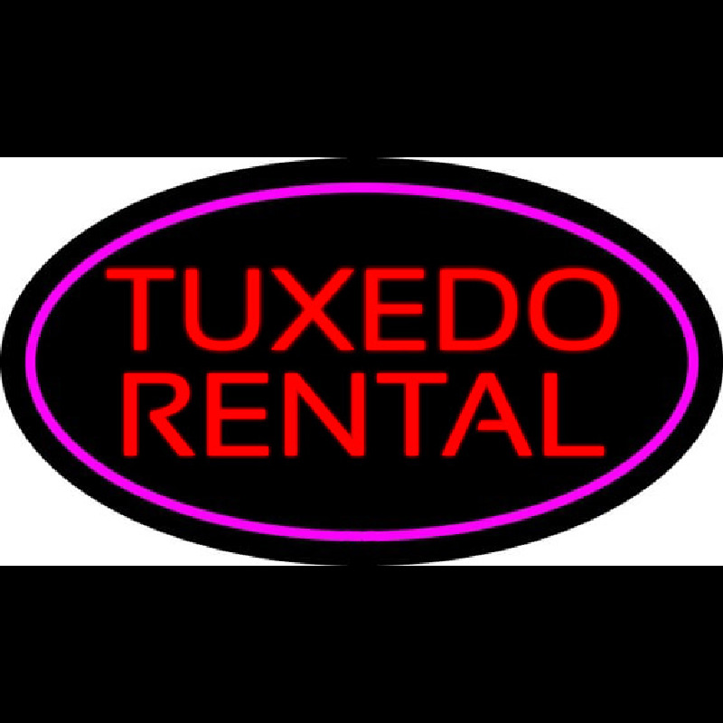 Tu edo Rental Oval Purple Neonkyltti