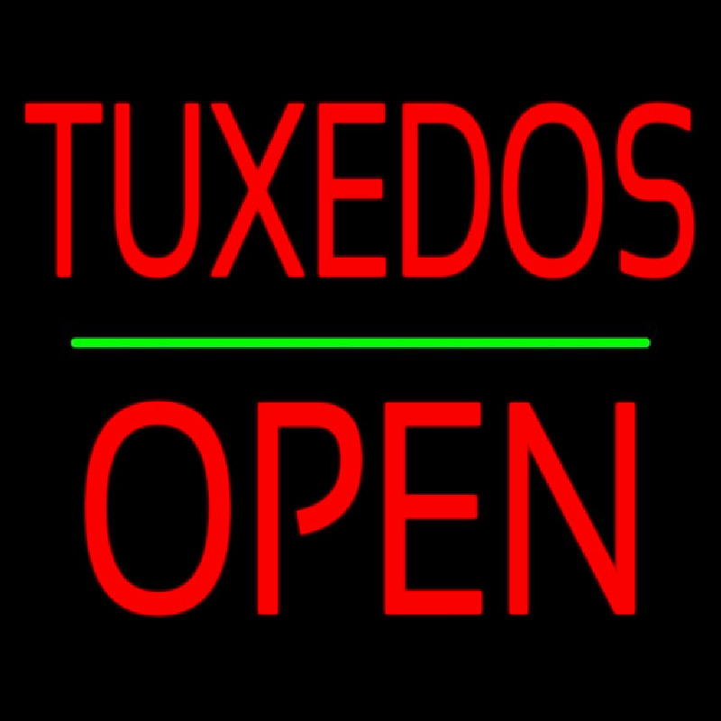 Tu edos Block Green Line Open Neonkyltti