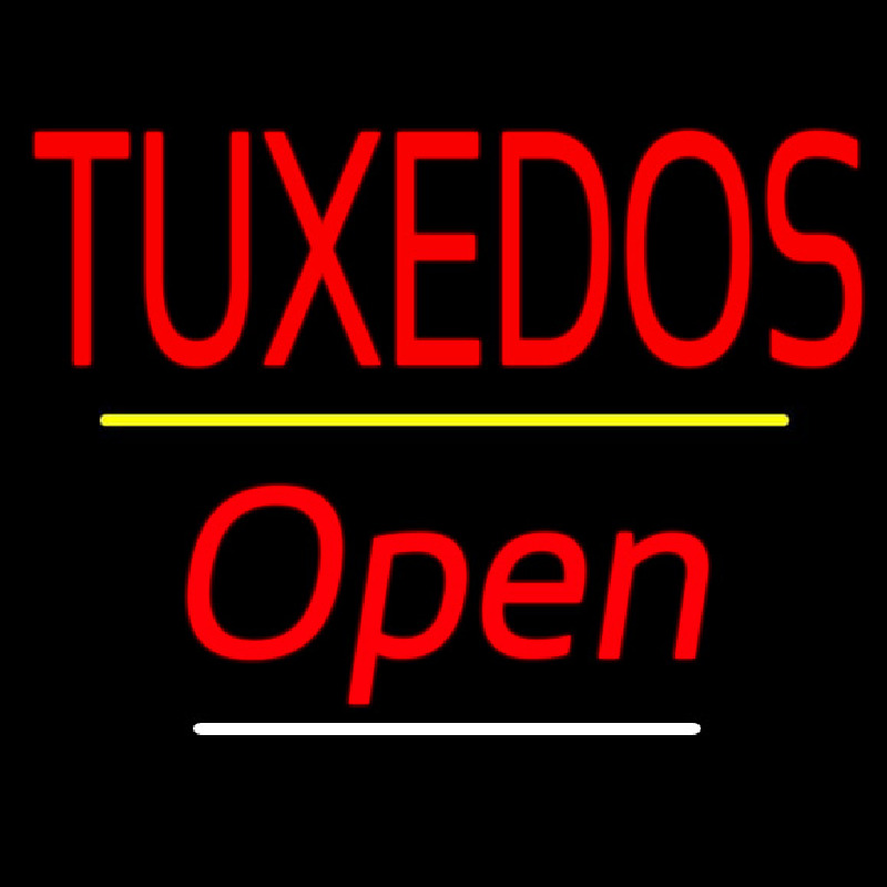 Tu edos Open Yellow Line Neonkyltti