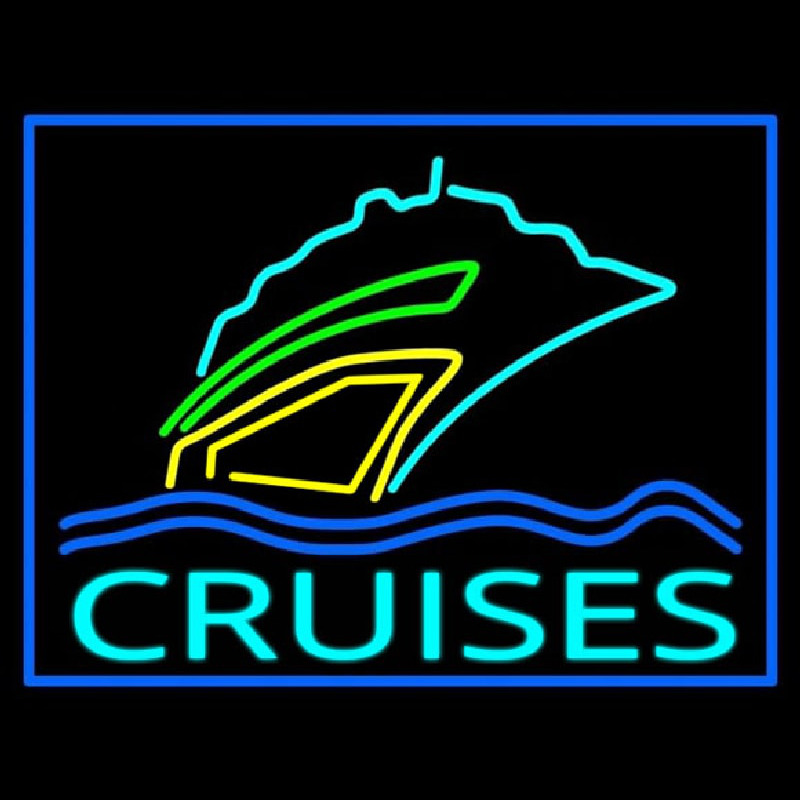 Turquoise Cruises Logo Neonkyltti