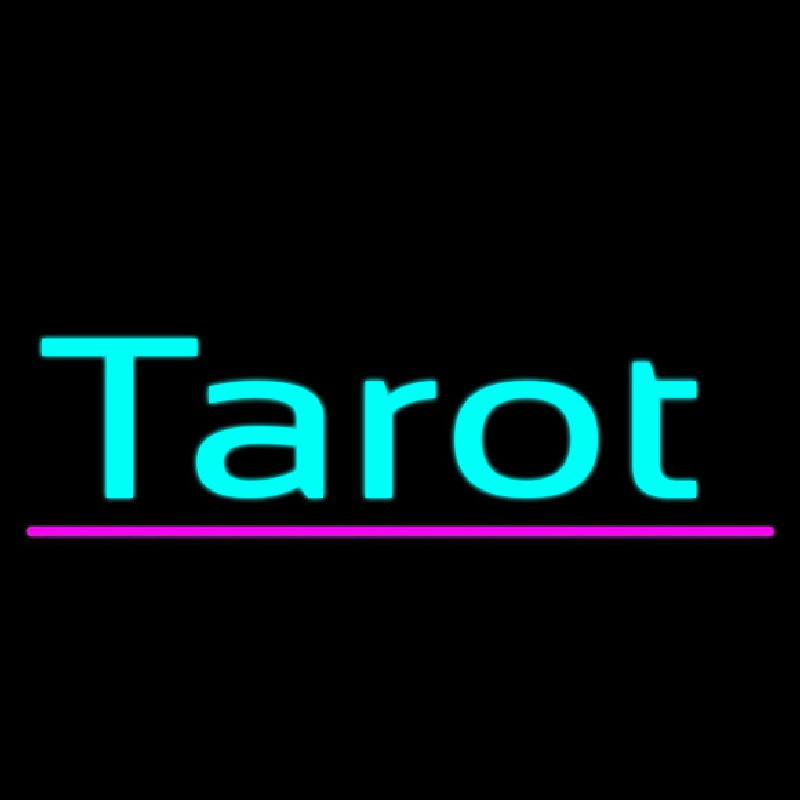 Turquoise Tarot Pink Line Neonkyltti