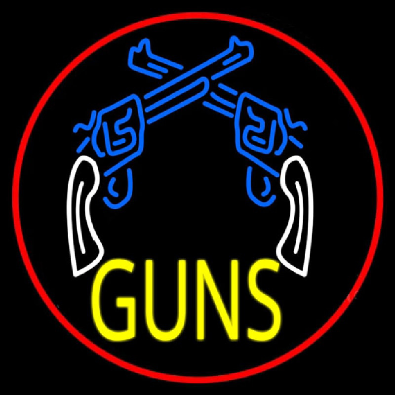 Two Gun Logo Neonkyltti