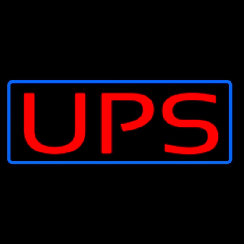 Ups Blue Border Neonkyltti
