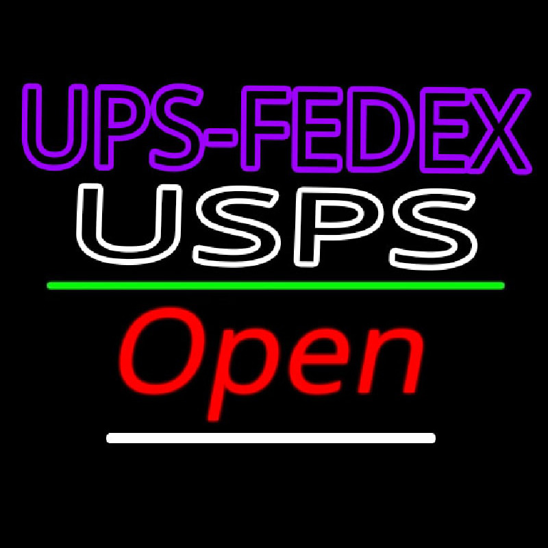 Ups Fede  Usps With Open 3 Neonkyltti