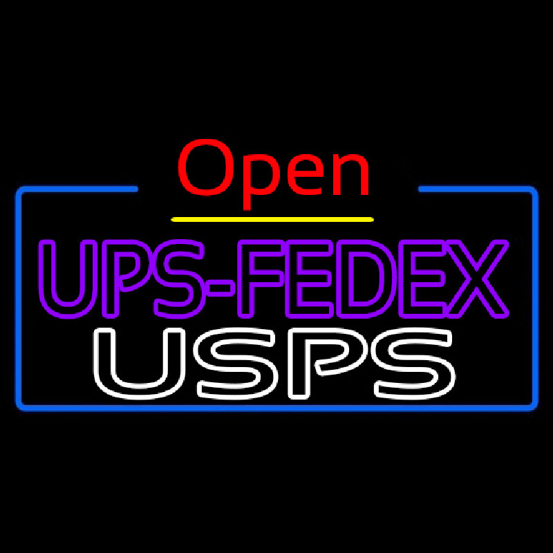 Ups Fede  Usps With Open 4 Neonkyltti