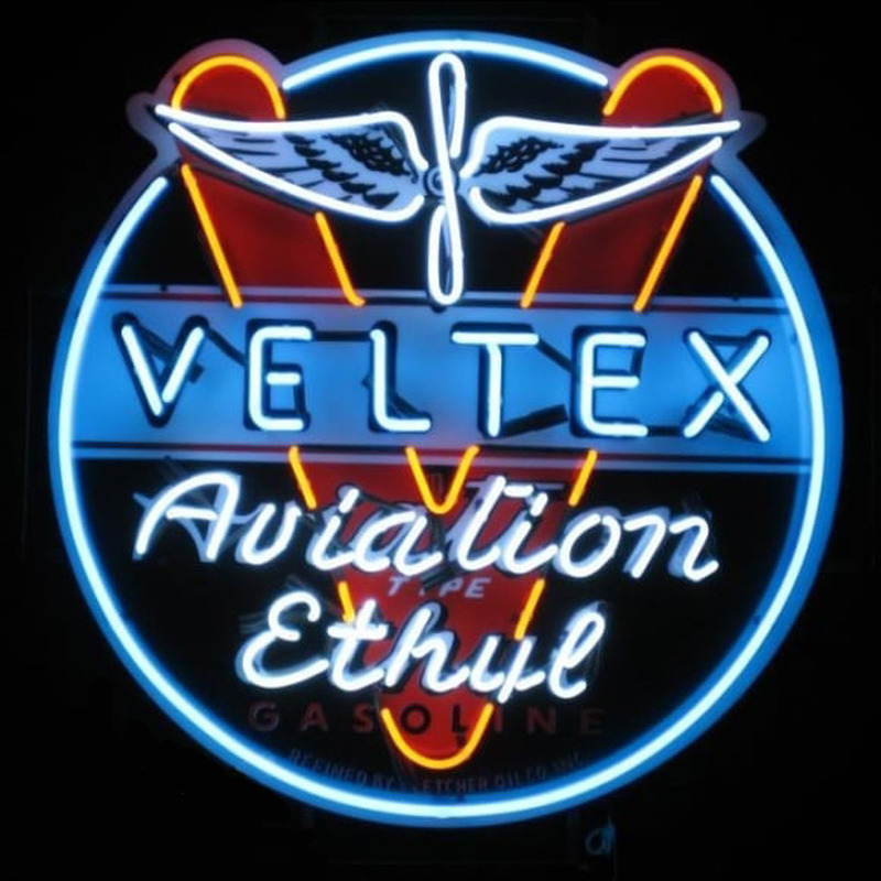 Velte  Aviation Gasoline Neonkyltti