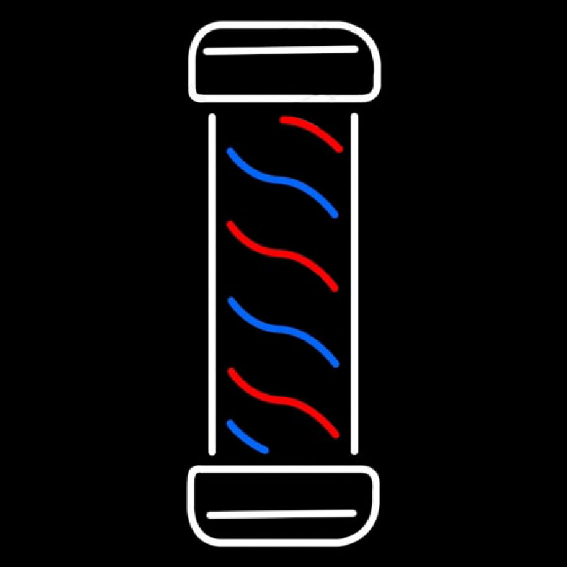 Vertical Barber Logo Neonkyltti