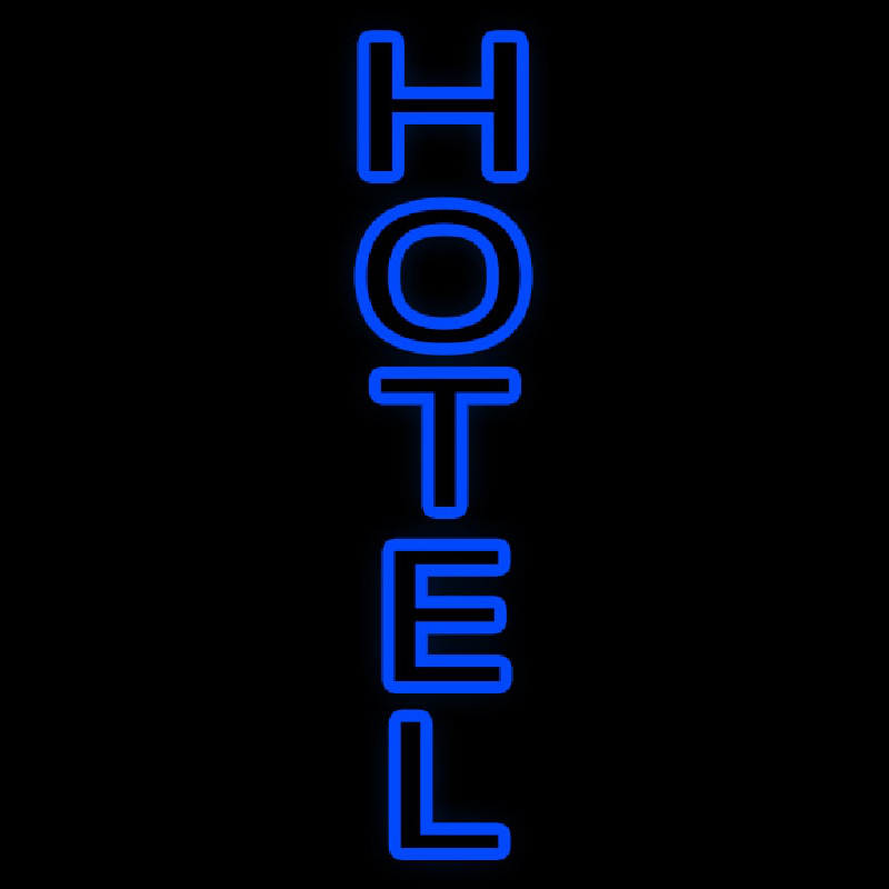 Vertical Double Stroke Hotel Neonkyltti