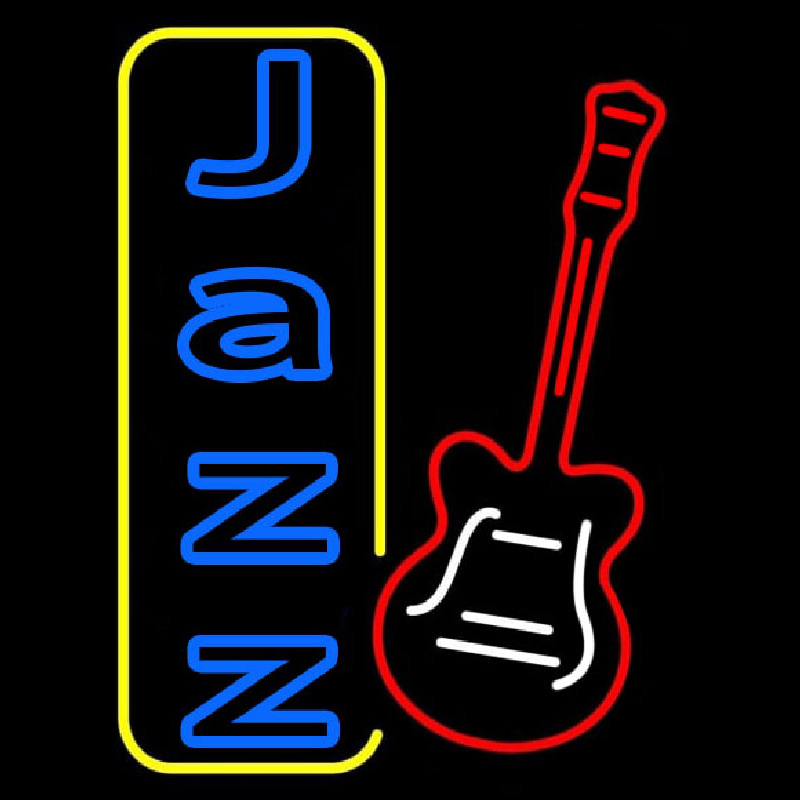 Vertical Jazz With Guitar 1 Neonkyltti