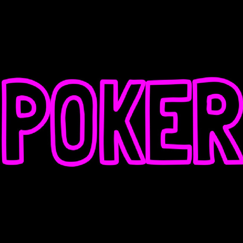 Vertical Poker 2 Neonkyltti