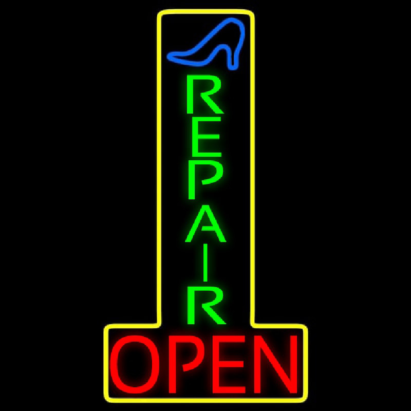 Vertical Shoe Repair Open Neonkyltti