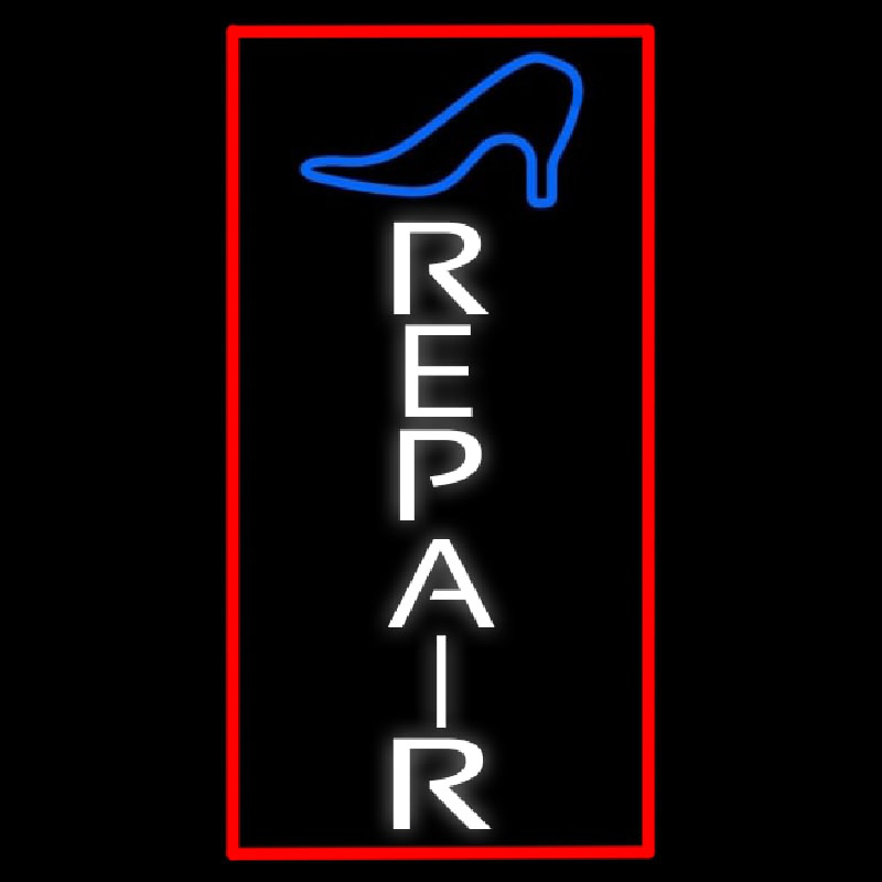 Vertical Shoe Repair With Border Neonkyltti