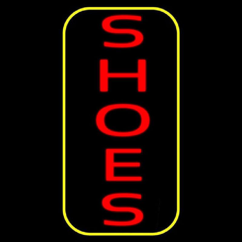 Vertical Shoes Border Neonkyltti