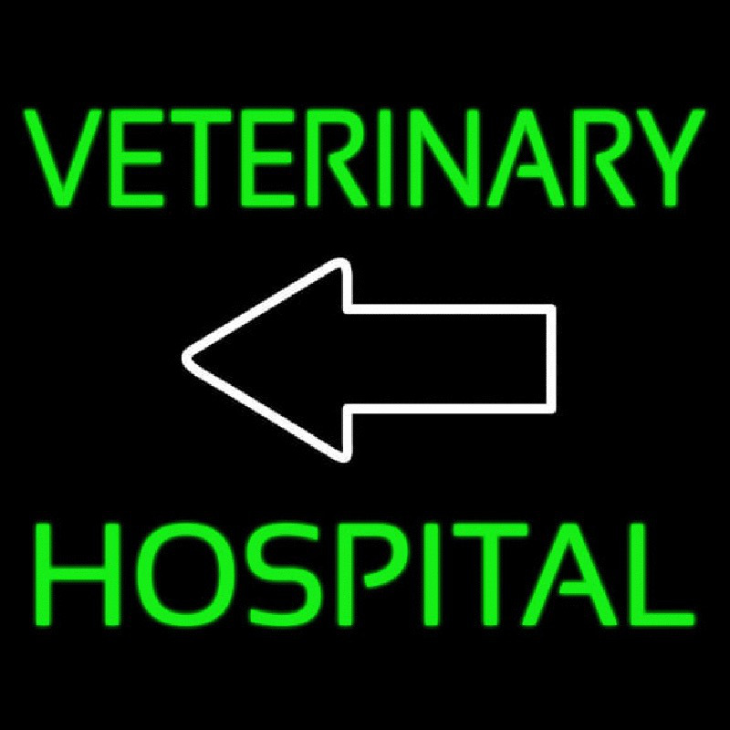 Veterinary Hospital With Arrow 1 Neonkyltti