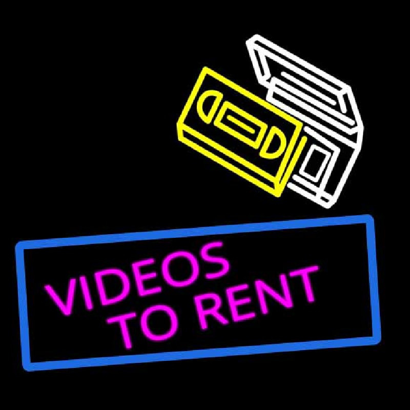 Videos To Rent Neonkyltti