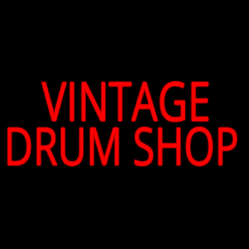 Vintage Drum Shop 1 Neonkyltti