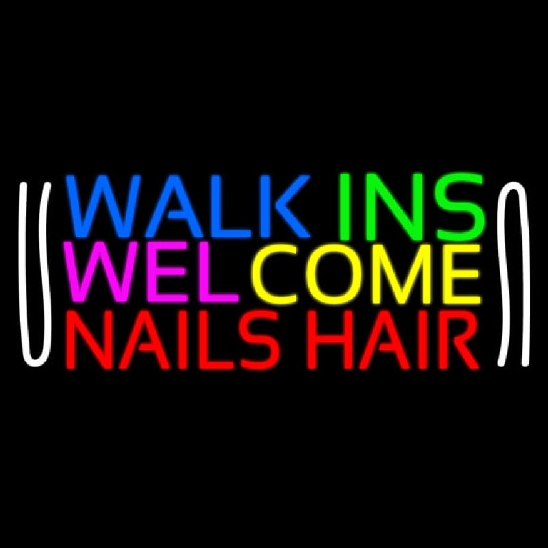 Walk Ins Welcome Nails Hair Neonkyltti