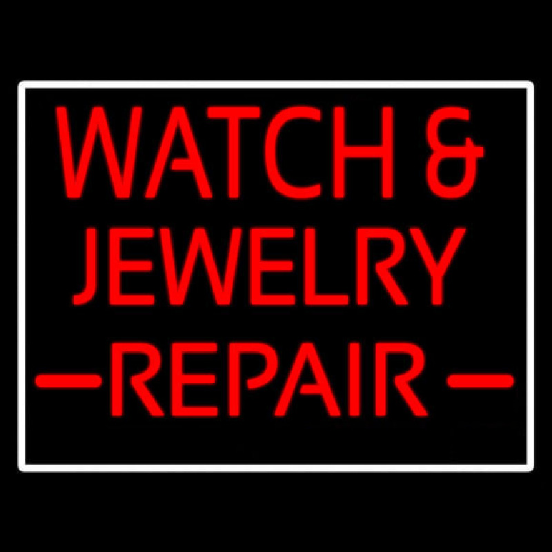 Watch And Jewelry Repair Red Neonkyltti