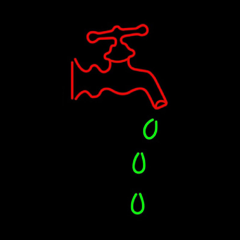 Water Tap Neonkyltti