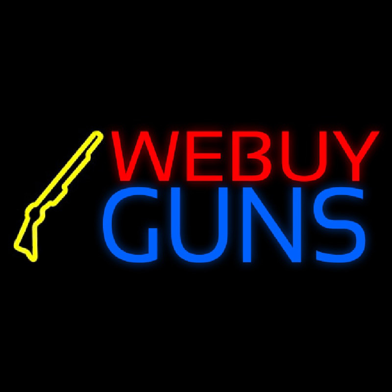 We Buy Guns Neonkyltti