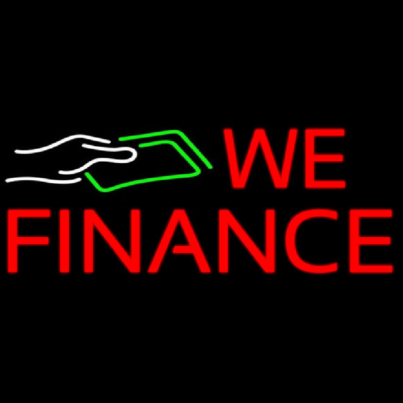 We Fianance Note Logo 1 Neonkyltti