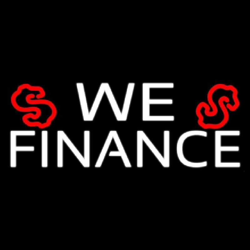 We Finance Dollar Logo 1 Neonkyltti
