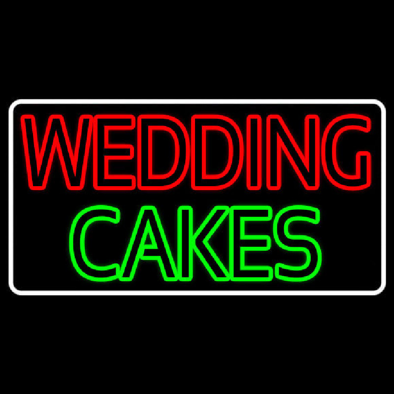 Wedding Cakes Double Stroke Neonkyltti