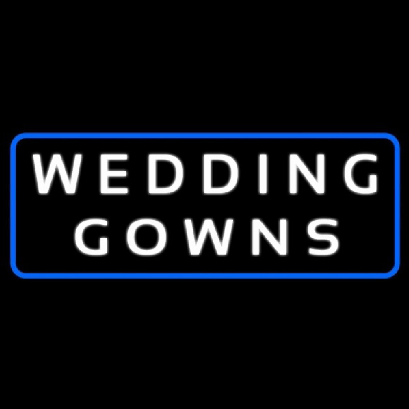Wedding Gowns Blue Border Neonkyltti