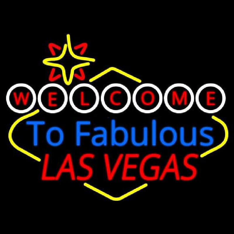 Welcome To Fabulous Las Vegas Neonkyltti