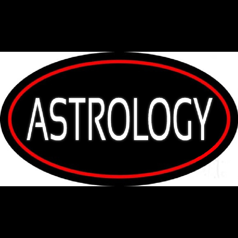 White Astrology Block Red Neonkyltti
