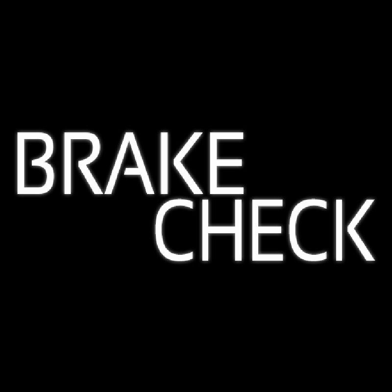 White Brake Check Neonkyltti