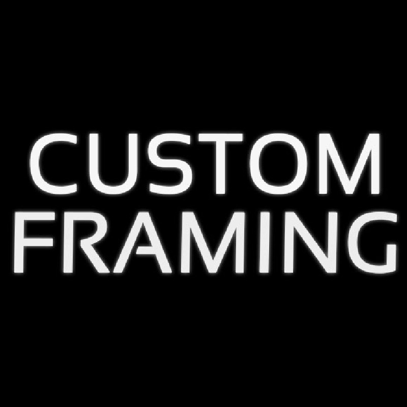 White Custom Framing Neonkyltti