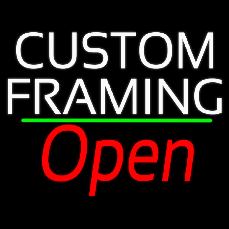 White Custom Framing With Open 2 Neonkyltti