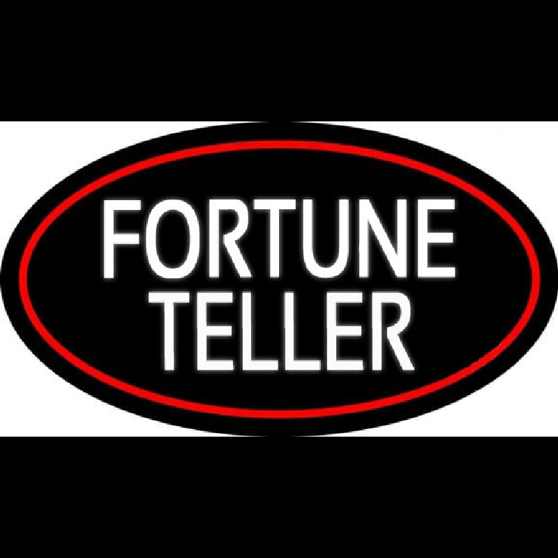 White Fortune Teller Neonkyltti