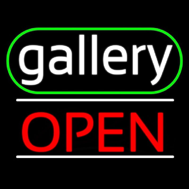 White Letters Gallery With Open 3 Neonkyltti