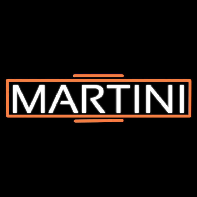 White Martini Real Neon Glass Tube Neonkyltti
