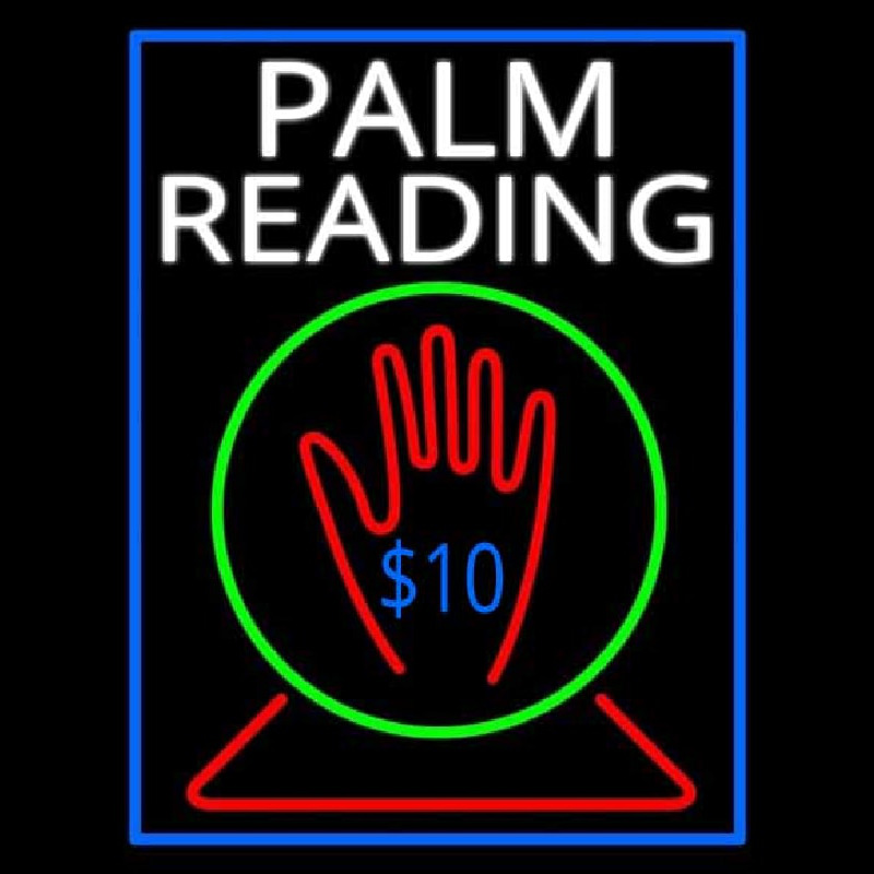 White Palm Readings With Logo Neonkyltti