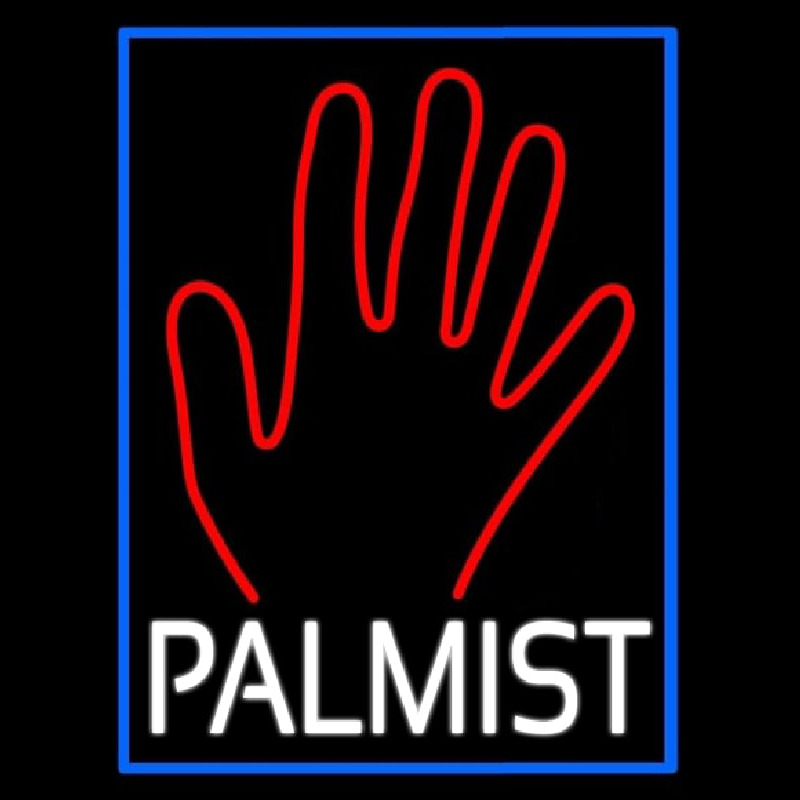 White Palmist Red Palm Neonkyltti