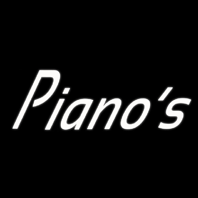 White Pianos Cursive 1 Neonkyltti