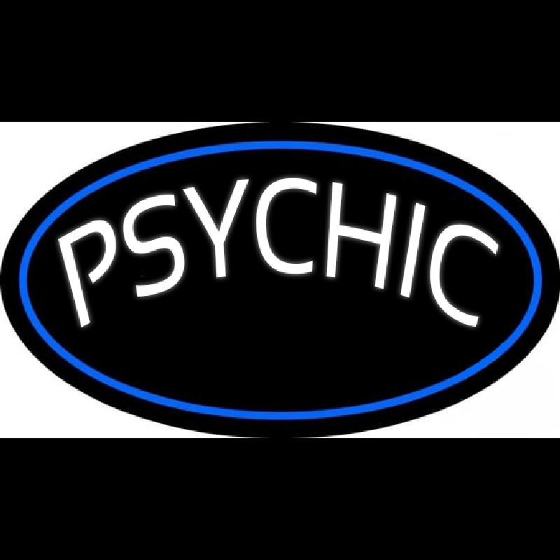 White Psychic Blue Border Neonkyltti