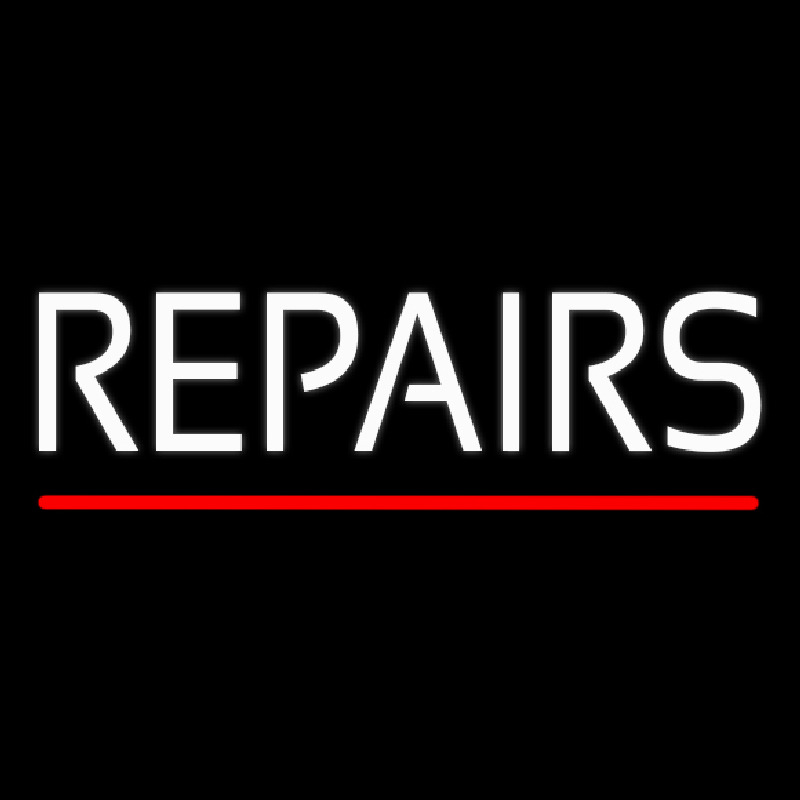 White Repairs Red Line Neonkyltti
