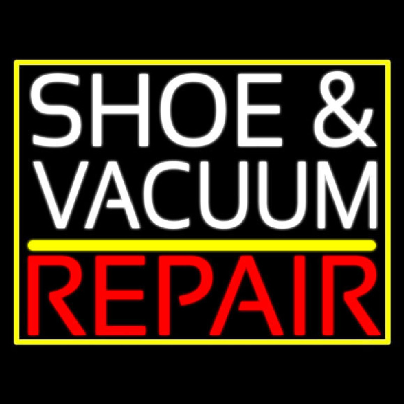 White Shoe And Vacuum Red Repair Neonkyltti