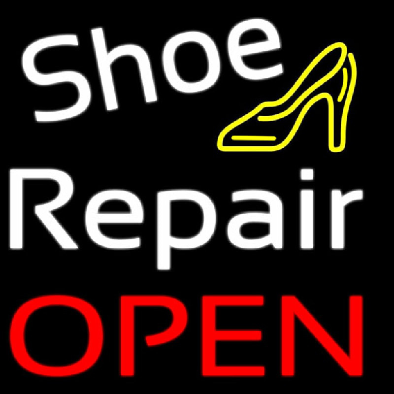 White Shoe Repair With Sandal Open Neonkyltti