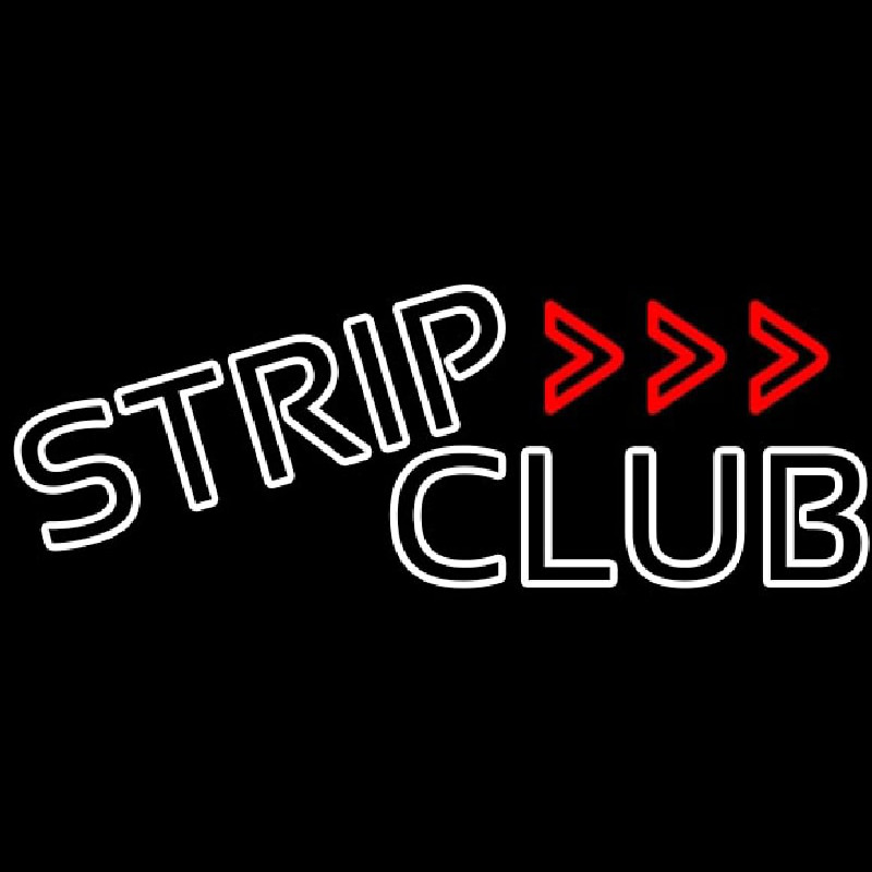 White Strip Club Neonkyltti