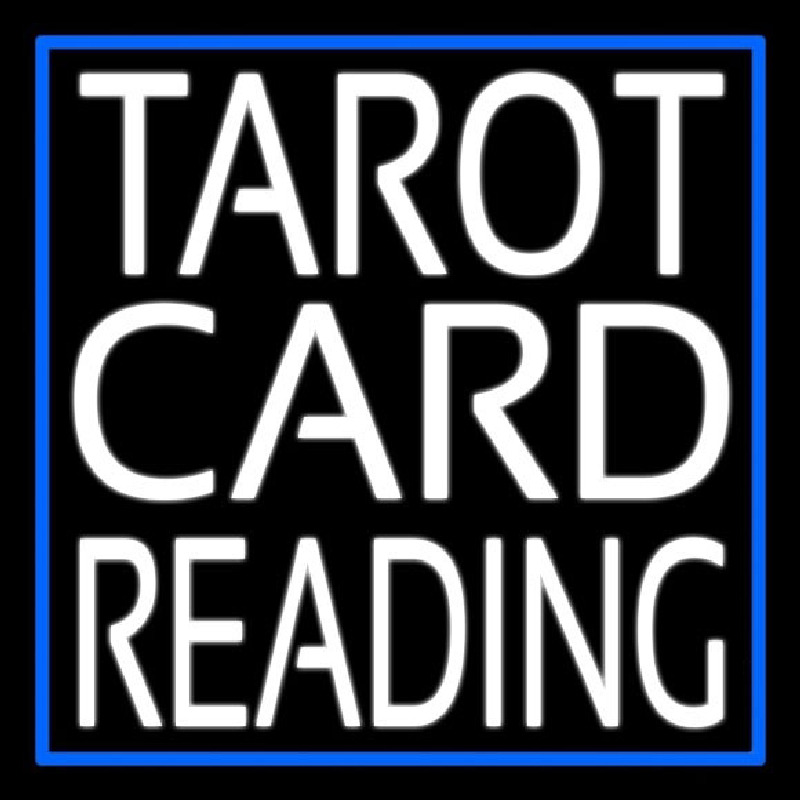 White Tarot Card Reading Neonkyltti
