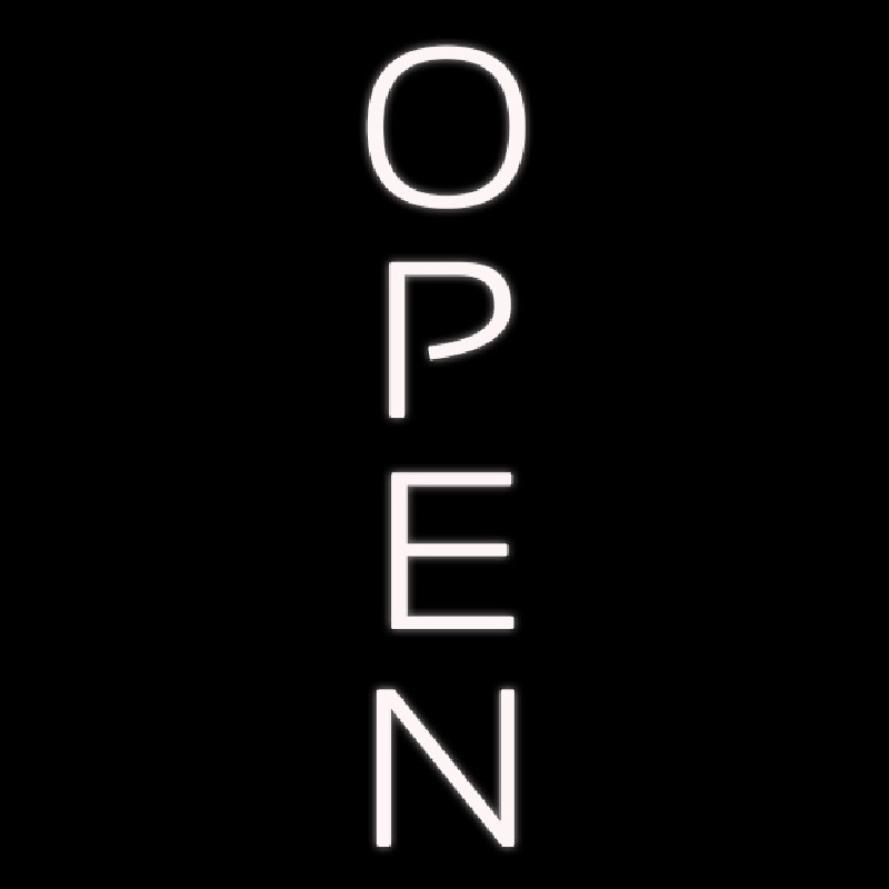 White Vertical Neonkyltti